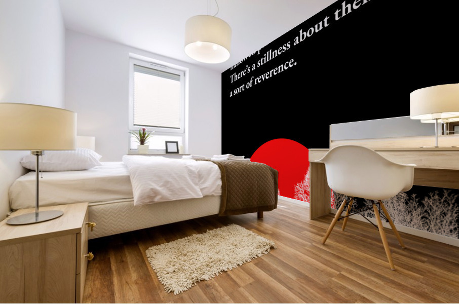 forests black Mural print