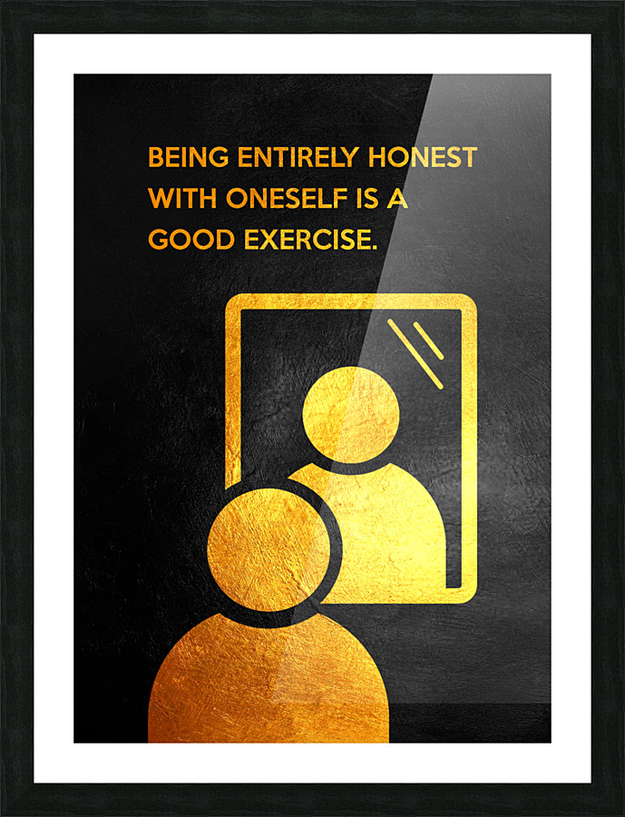 Honesty Motivational Wall Art Picture Frame print