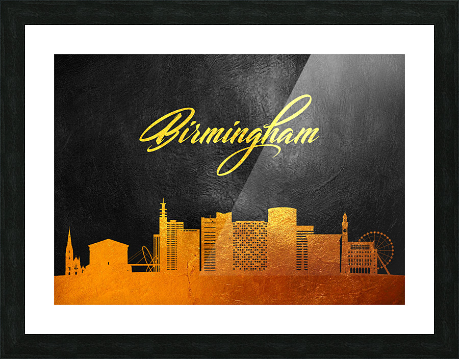 birmingham gold Picture Frame print