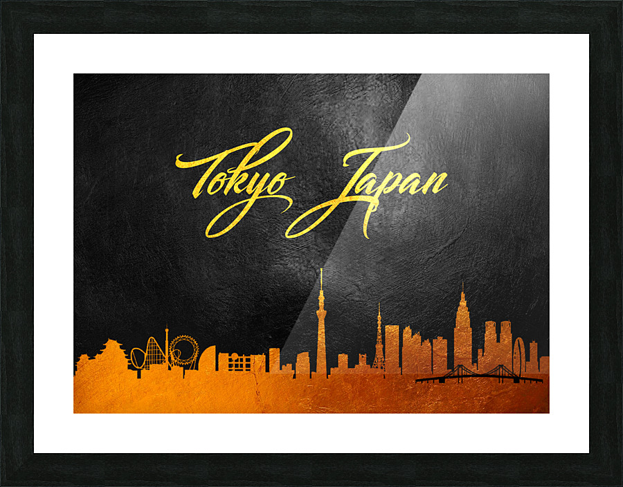 tokyo gold 2 Picture Frame print