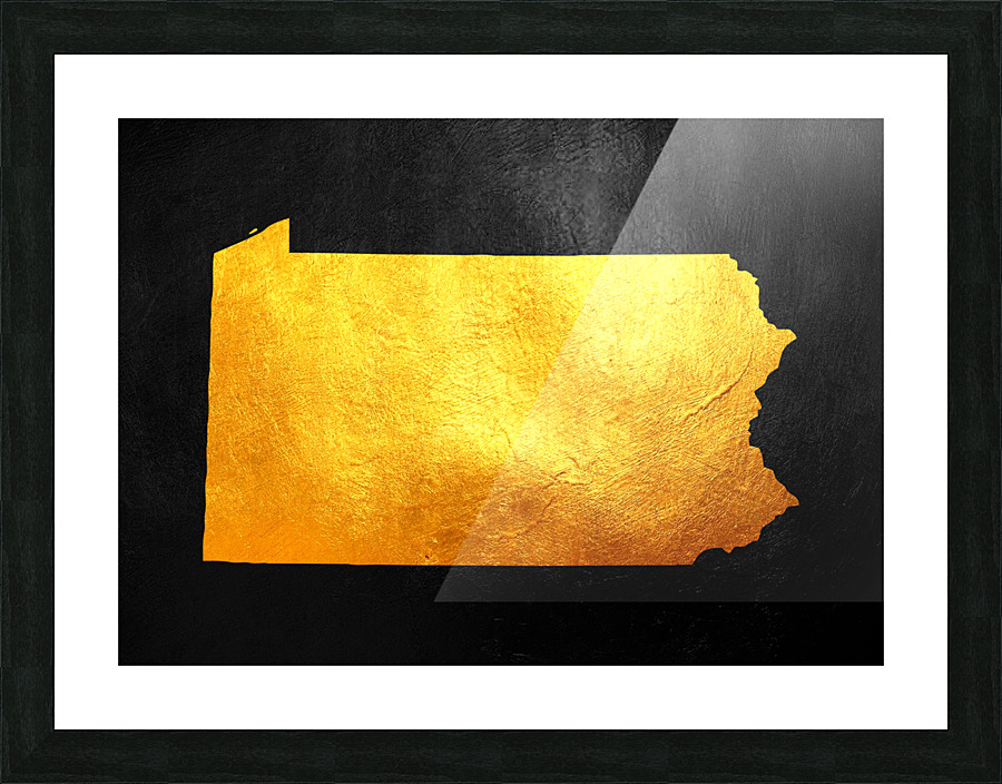 pennsylvania gold Picture Frame print