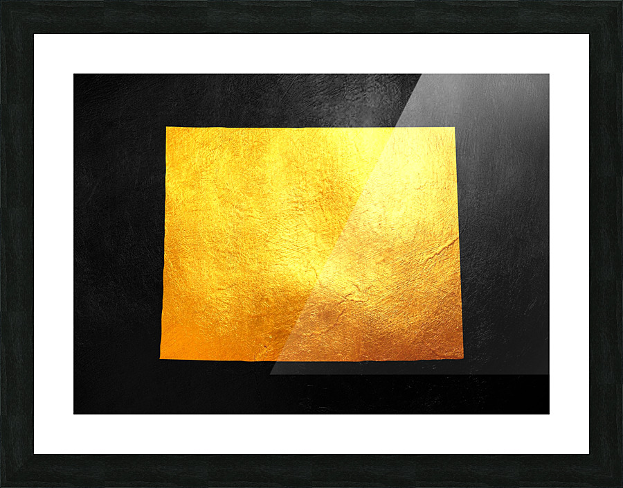wyoming gold Picture Frame print