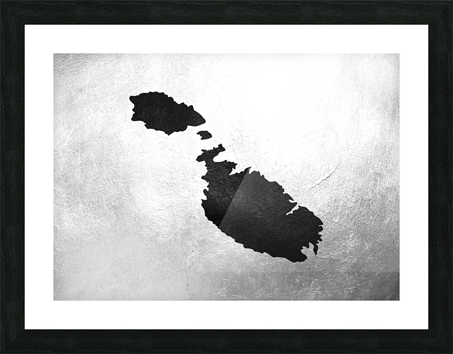 malta charcoal Picture Frame print
