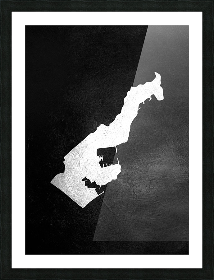 monaco silver Picture Frame print