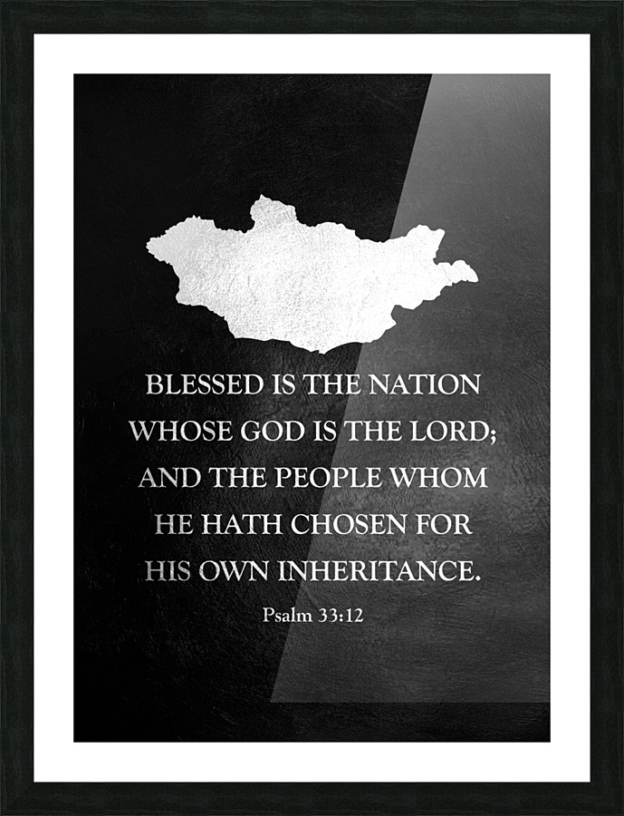 mongolia silver 2 Picture Frame print