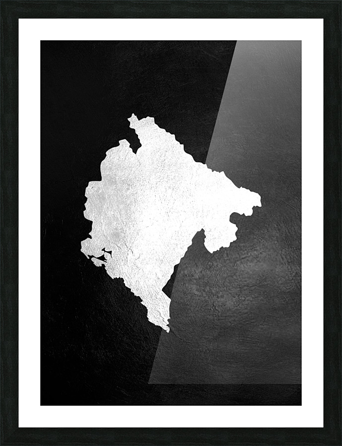 montenegro silver Picture Frame print