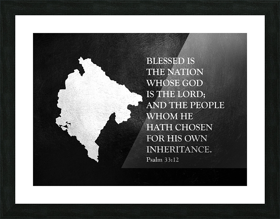 montenegro silver 2 Picture Frame print