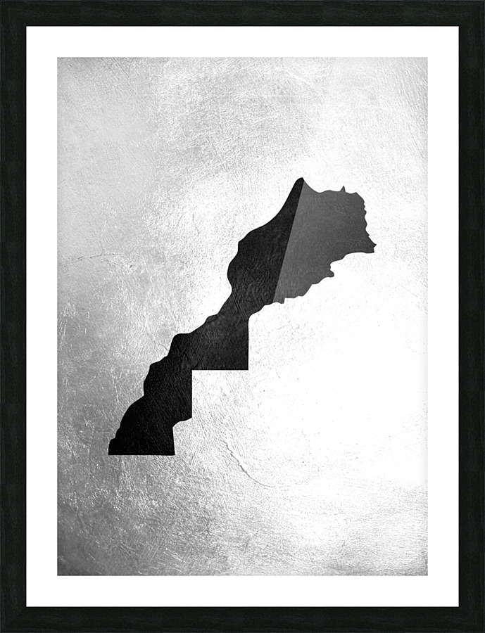 morocco charcoal Picture Frame print