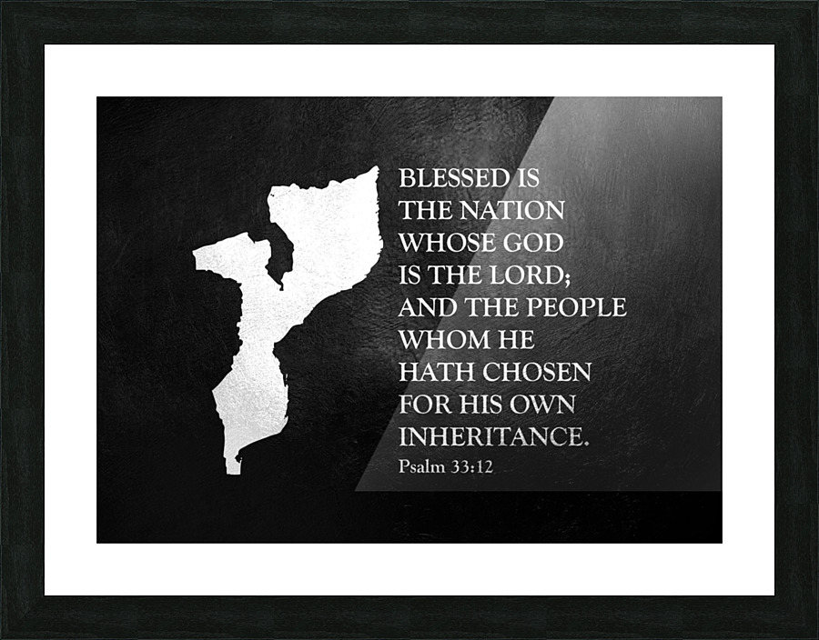 mozambique silver 2 Picture Frame print