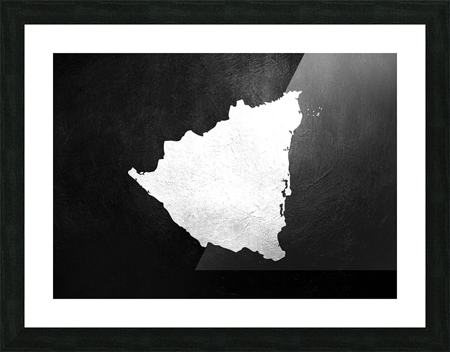 nicaragua silver Picture Frame print