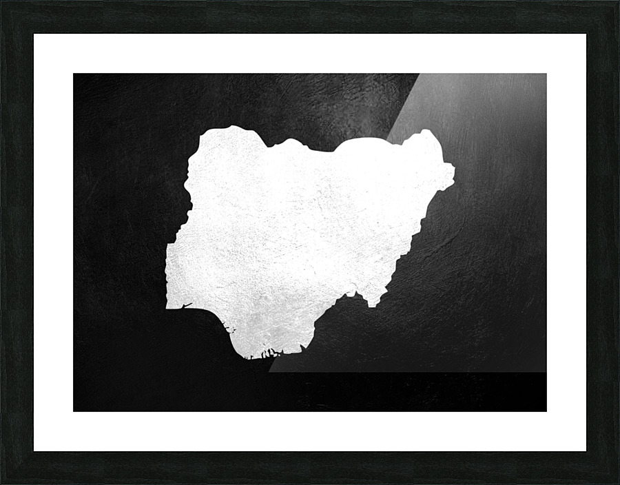 nigeria silver Picture Frame print