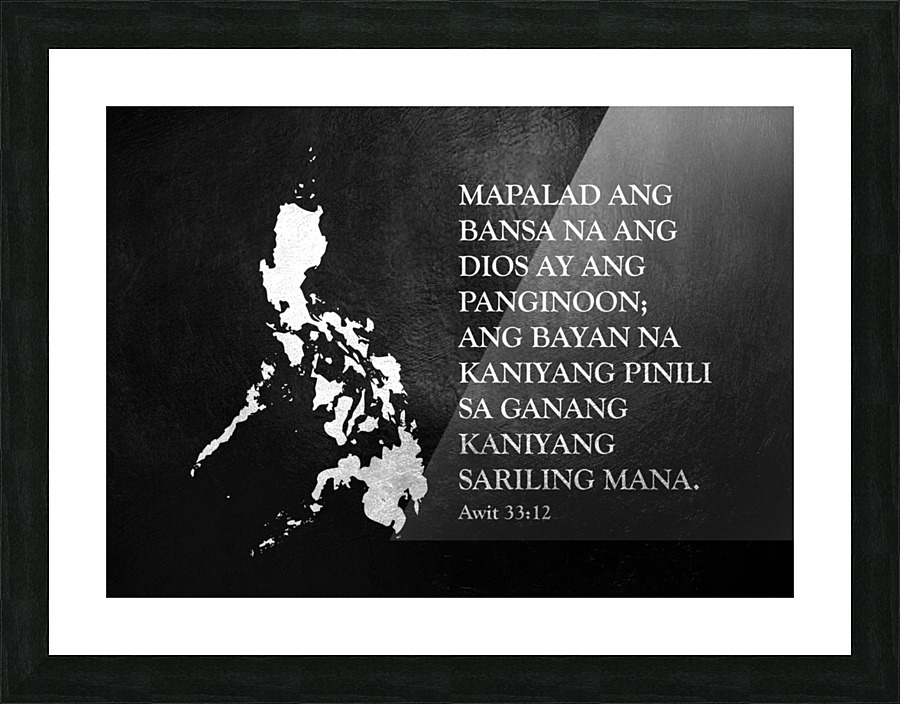 philippines silver tagalog Picture Frame print