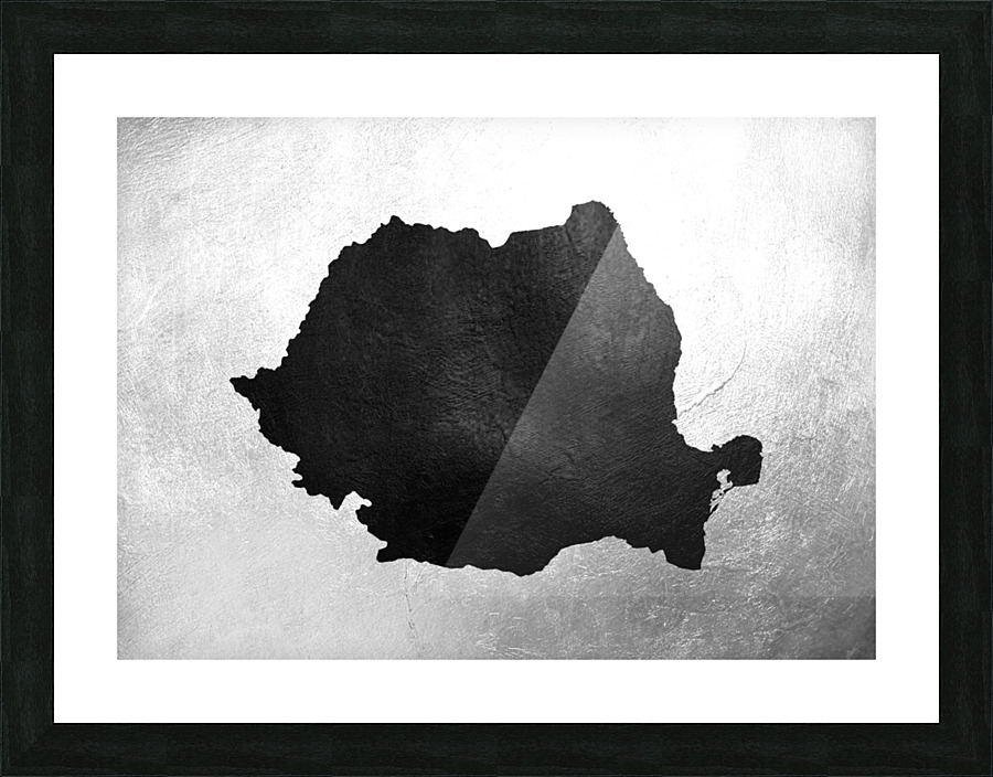 romania charcoal Picture Frame print