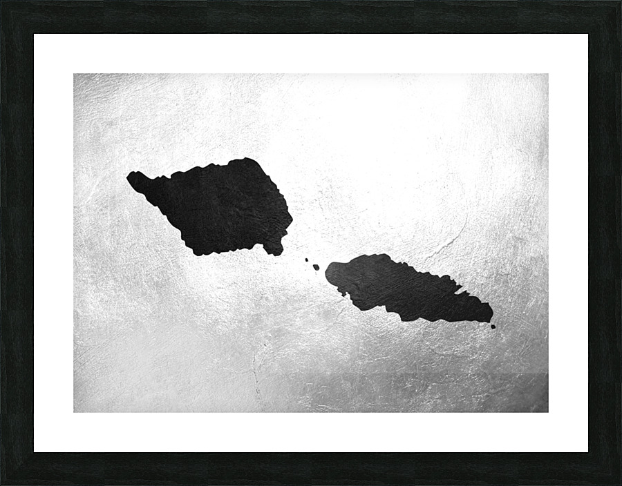samoa charcoal Picture Frame print