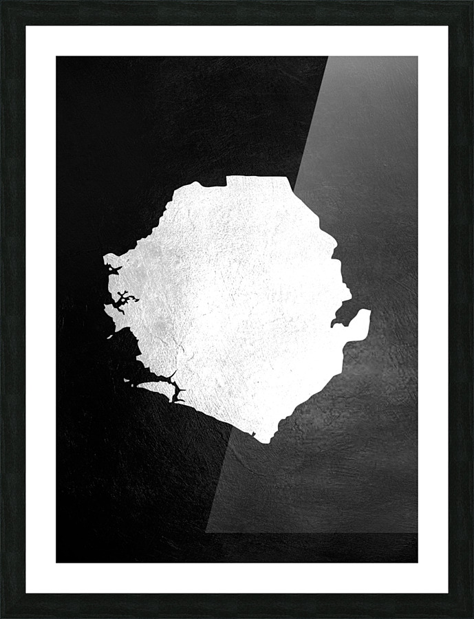 sierra leone silver Picture Frame print