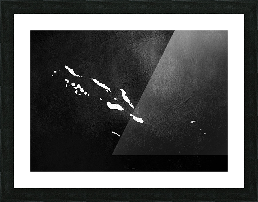solomon islands silver Picture Frame print