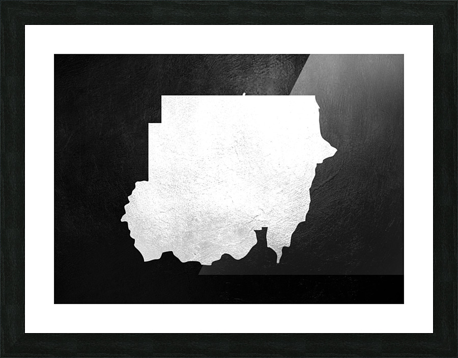 sudan silver Picture Frame print