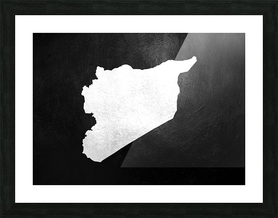 syria silver Picture Frame print