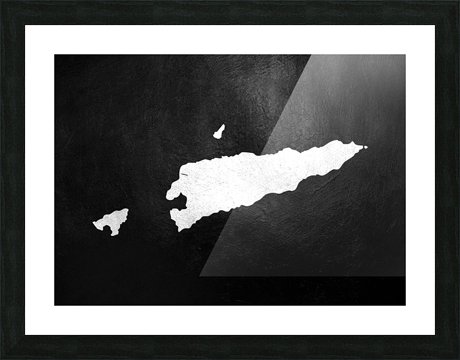 timor leste silver Picture Frame print