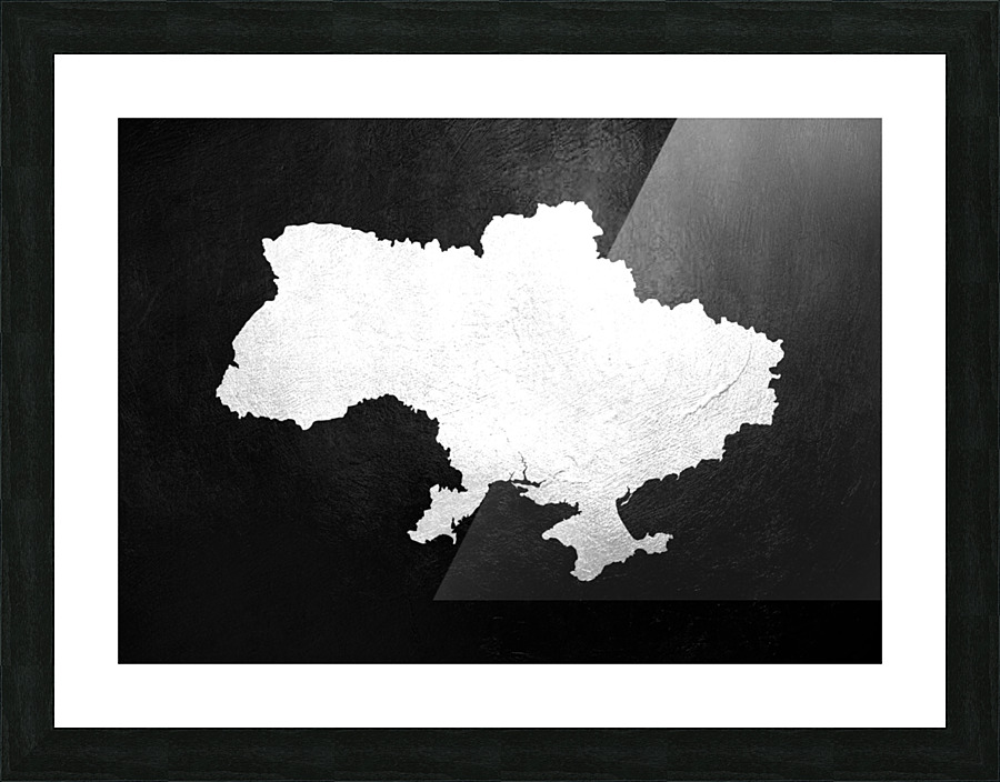ukraine silver Picture Frame print