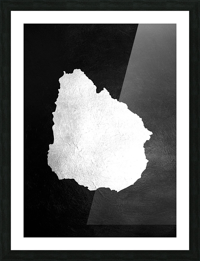 uruguay silver Picture Frame print