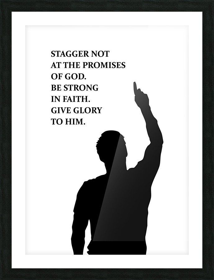 stagger not white Picture Frame print