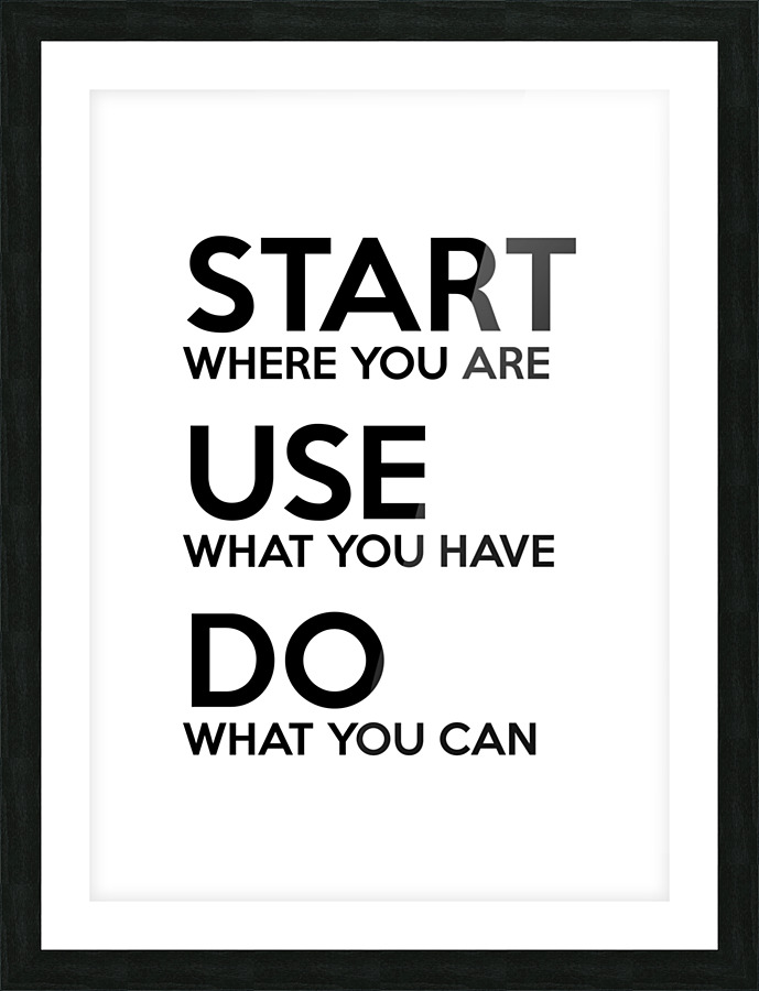 start use do white Picture Frame print