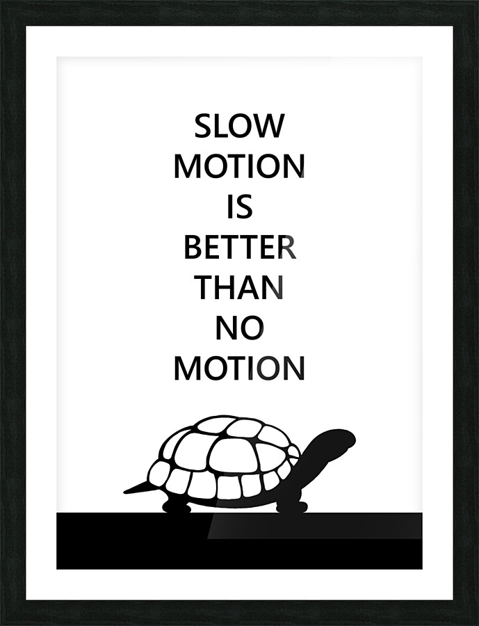slow motion white Picture Frame print
