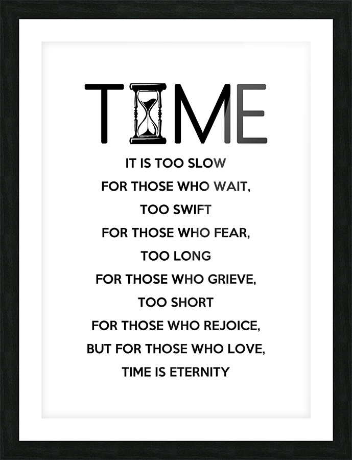 time white Picture Frame print