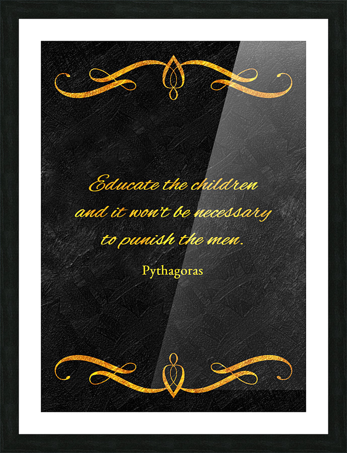 educate the children Picture Frame print