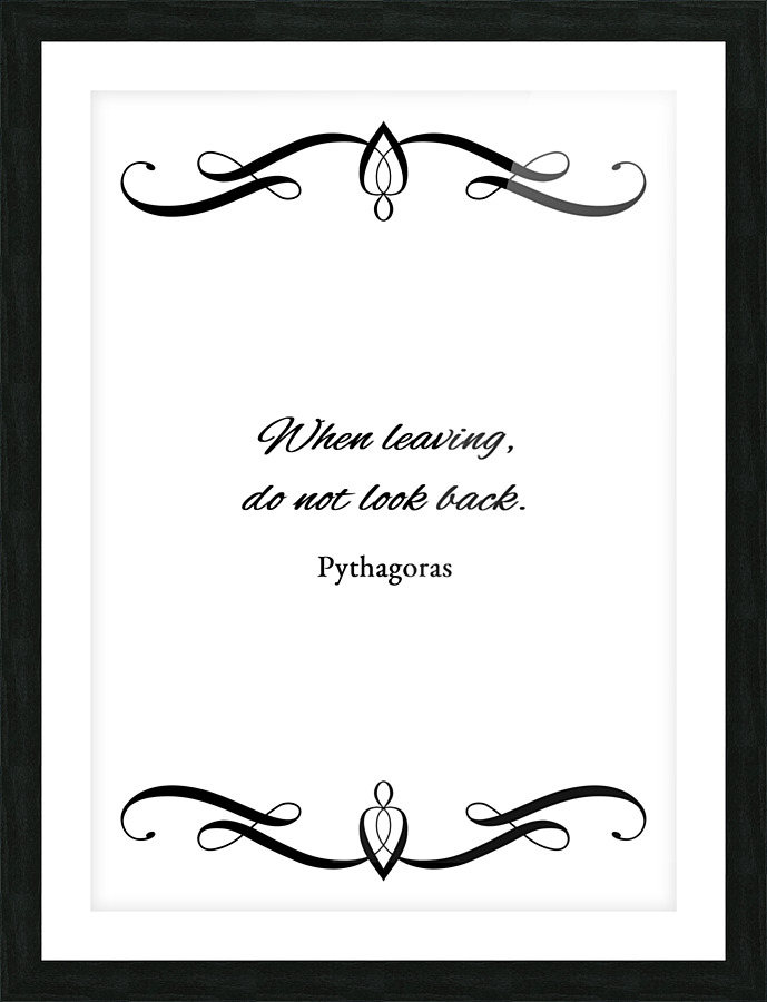 do not look back plain Picture Frame print
