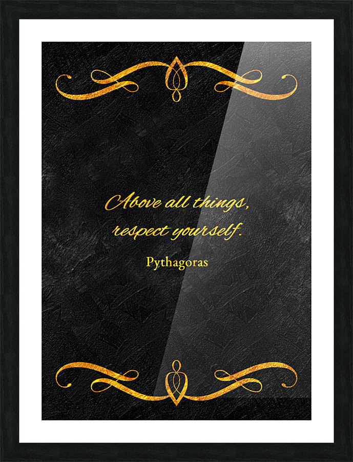 respect yourself Picture Frame print