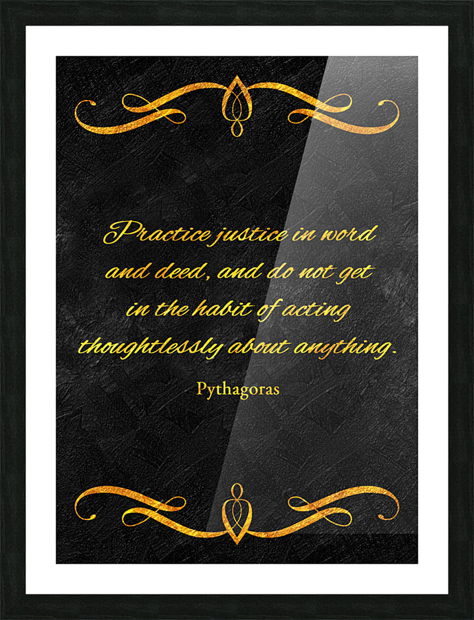 practice justice Picture Frame print