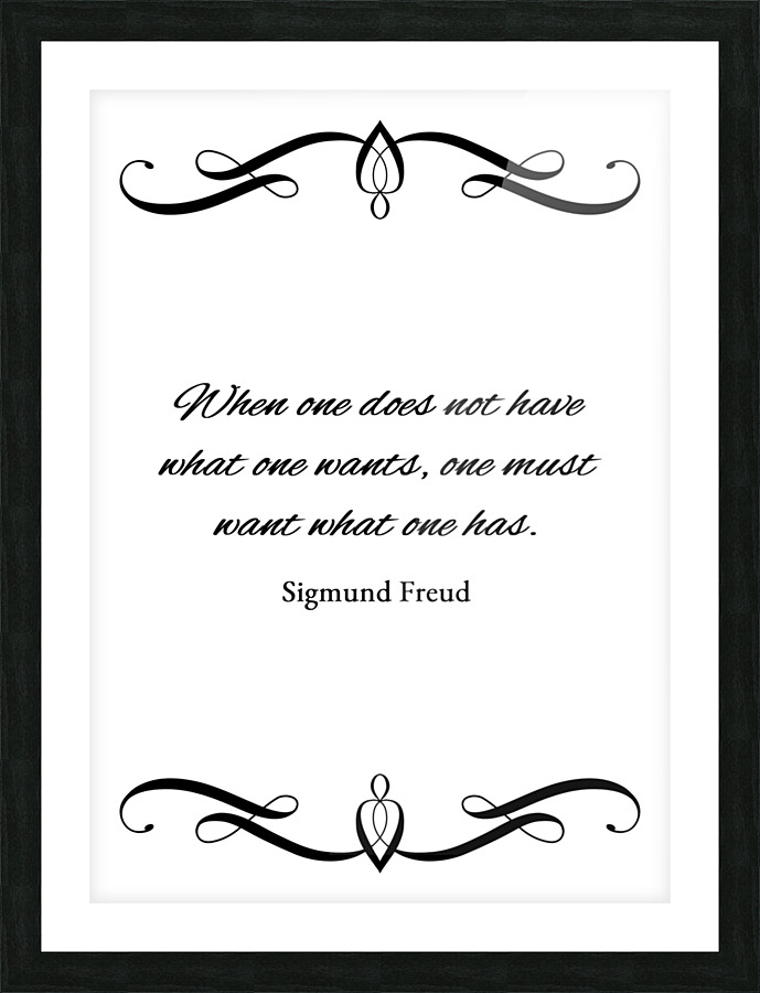 be content plain Picture Frame print