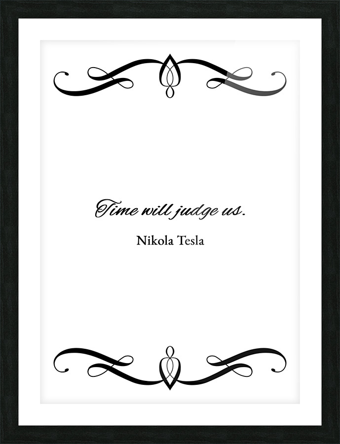 time will tell plain Picture Frame print
