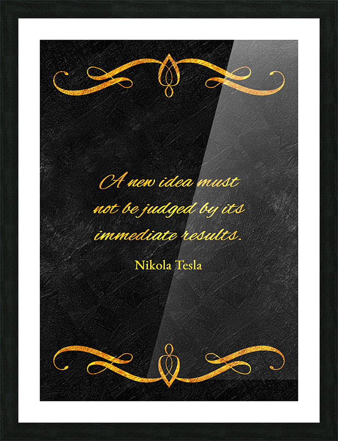 ideas and results Picture Frame print