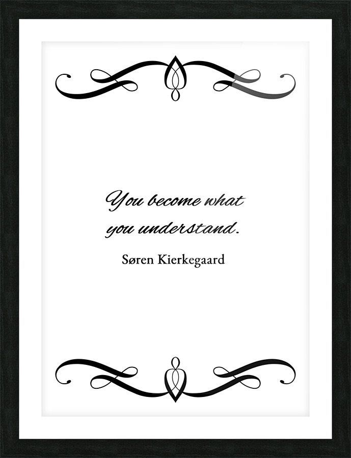 being and understanding plain Picture Frame print