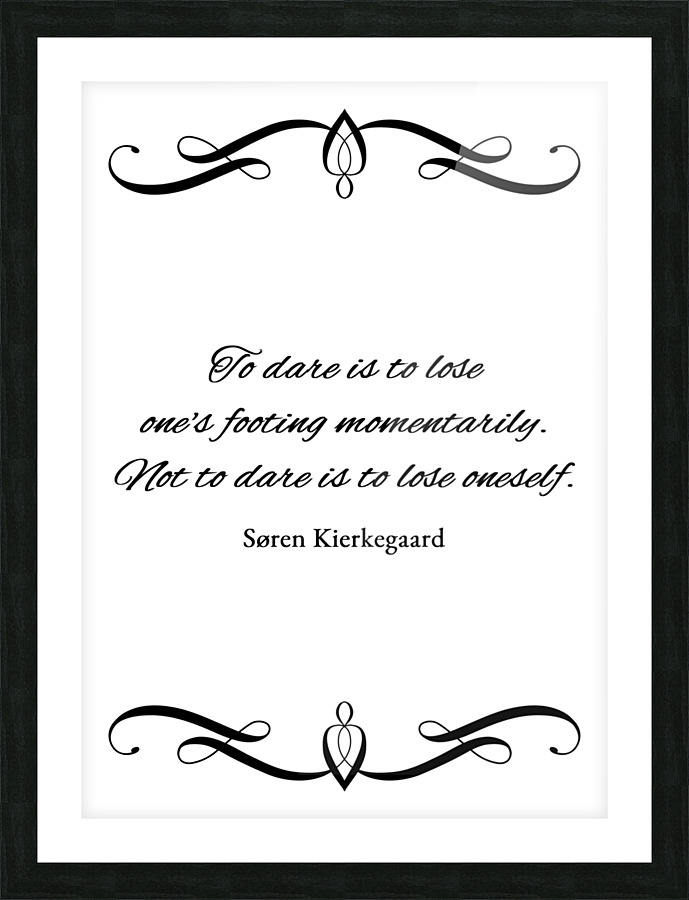 dare to do plain Picture Frame print
