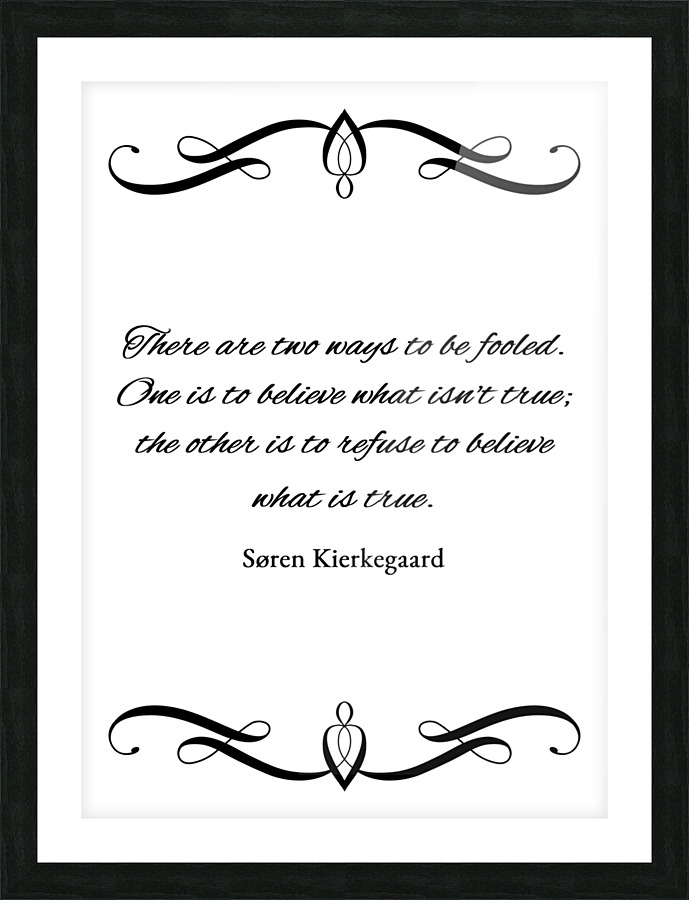 lies and foolishness plain Picture Frame print