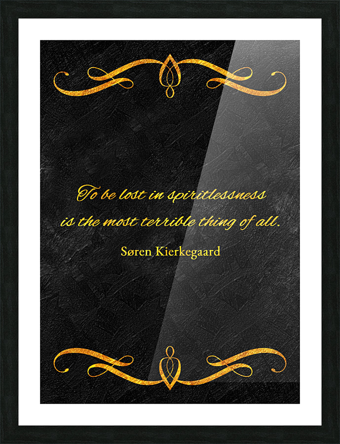 spiritlessness Picture Frame print