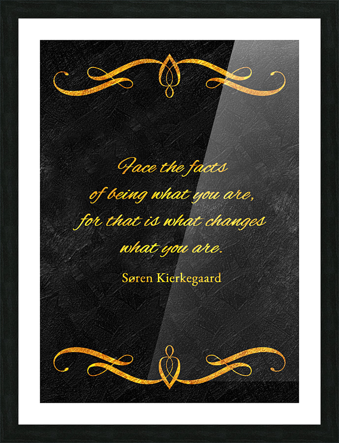 face the facts Picture Frame print