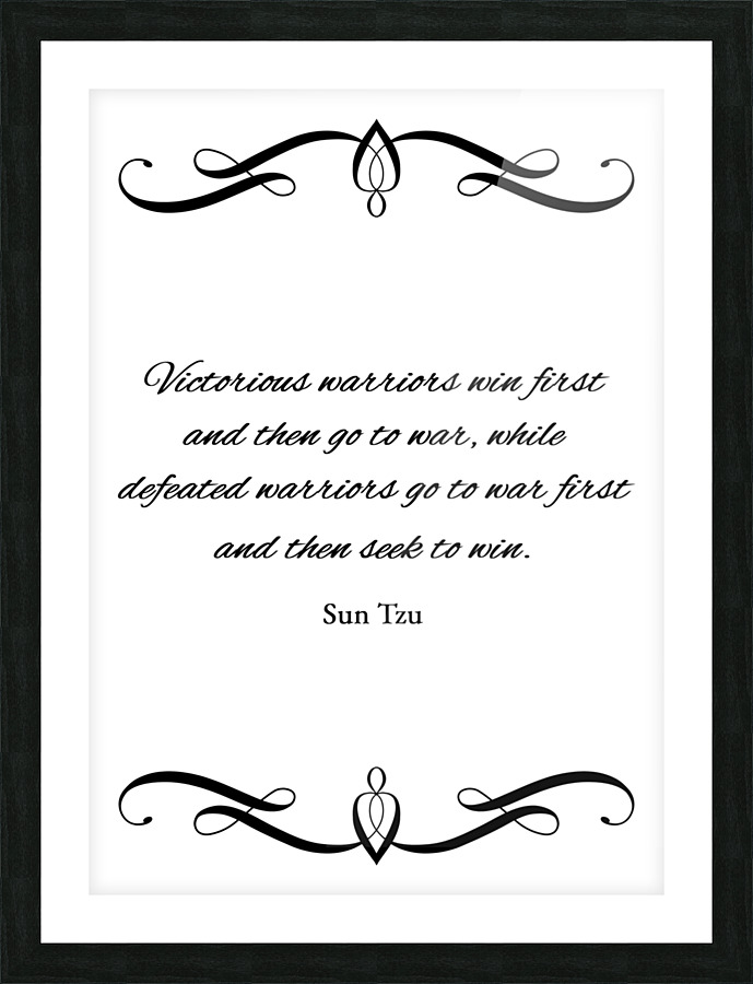 prepare for war plain Picture Frame print