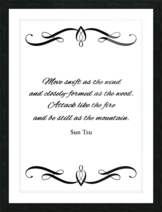 swift as the wind Picture Frame print