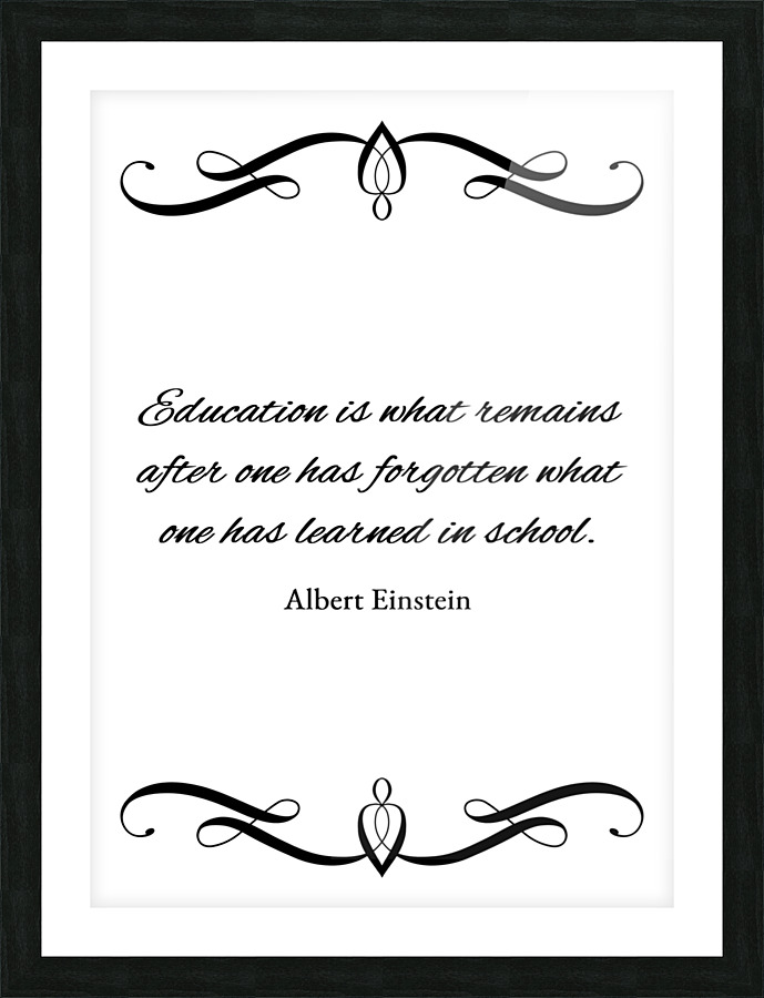 education Picture Frame print