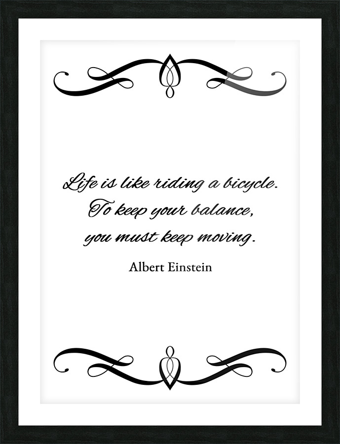 keep moving Picture Frame print