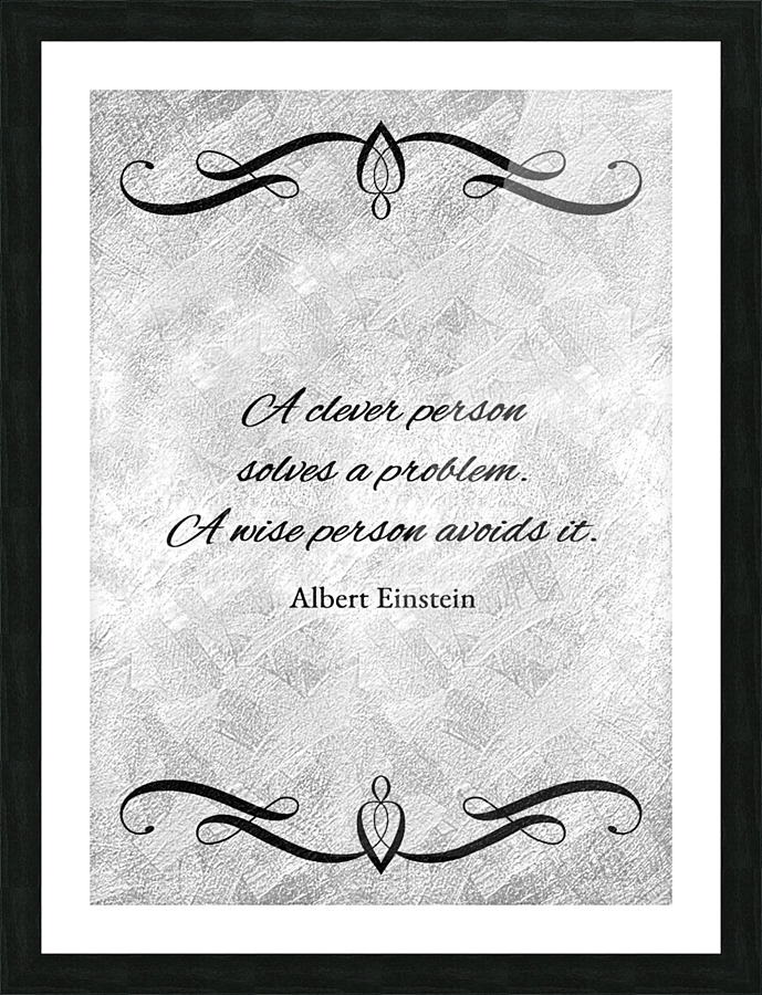 solve and avoid silver Picture Frame print