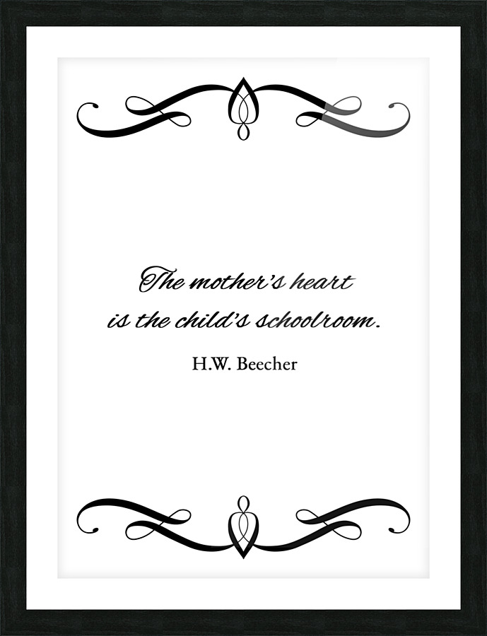 heart schoolroom Picture Frame print