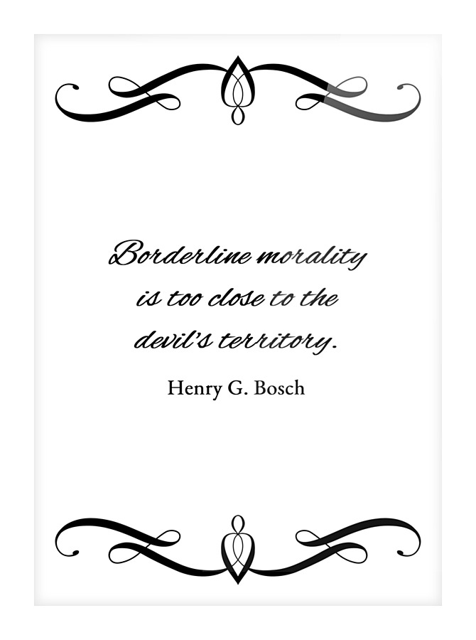 borderline morality Picture Frame print