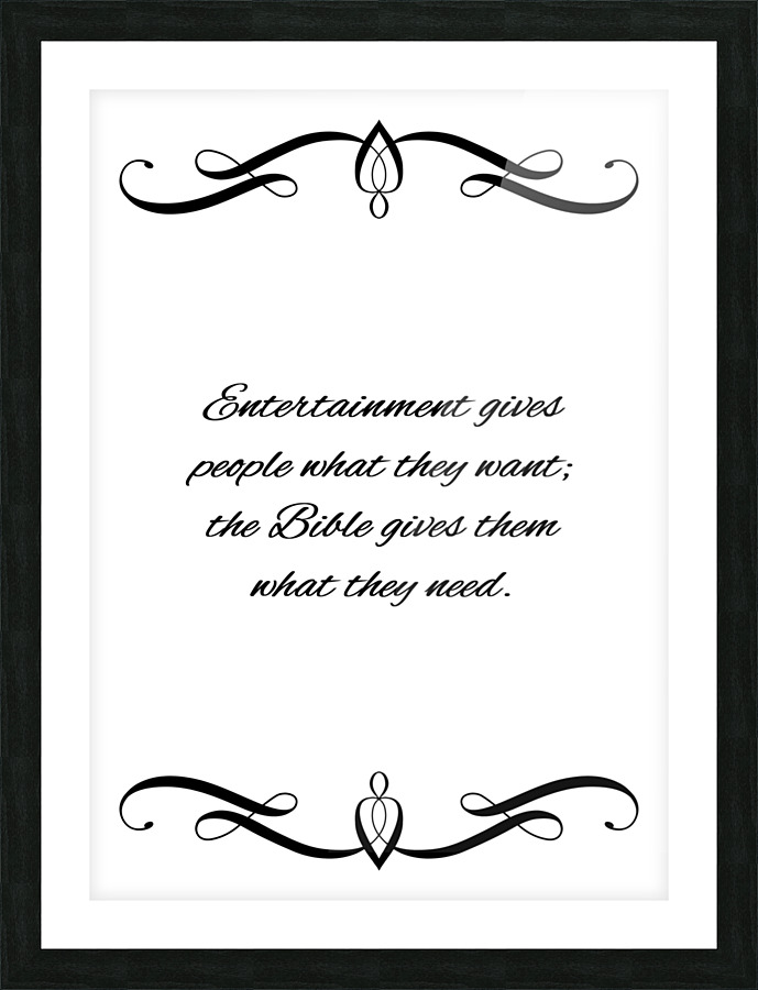 want and need Picture Frame print