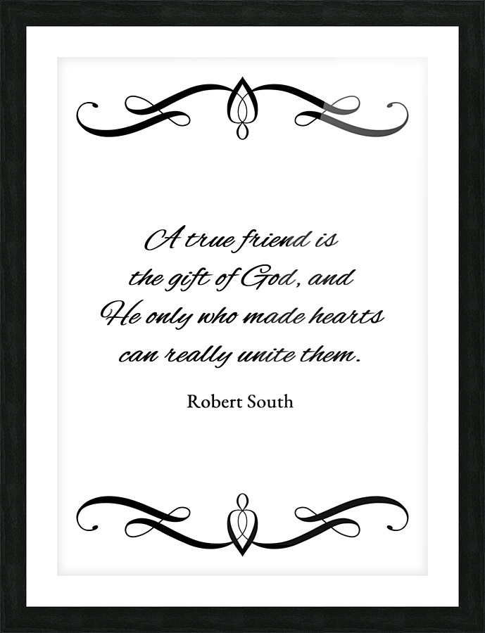 a true friend Picture Frame print